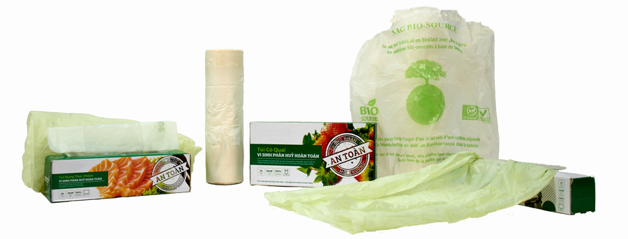 Biobased biosourced bioplastic Bags | Sacs biosourcés sacs en bioplastique | Sacs biosourcés