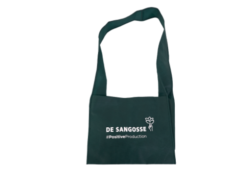 non woven de sangosse dark green bag | sac non tisse de sangosse vert