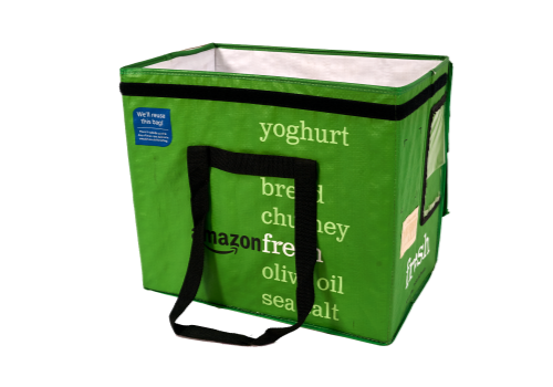 woven cooling bag amazon fresh | sac glaciere amazon fresh | Sacs tissés non tissés