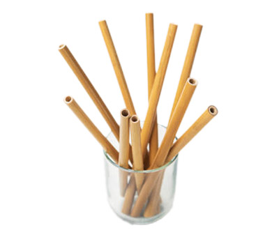 eco-friendly bamboo straws in glass | pailles bambou ecologiques dans verre