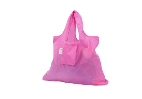 recycled polyester pink bag | sac polyester rose recycle