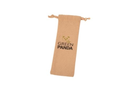 panda brown cotton bag | sac en coton marron panda