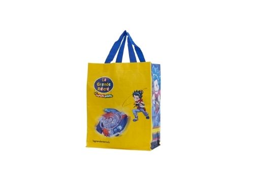 yellow blue woven bag | sac tissé bleu jaune